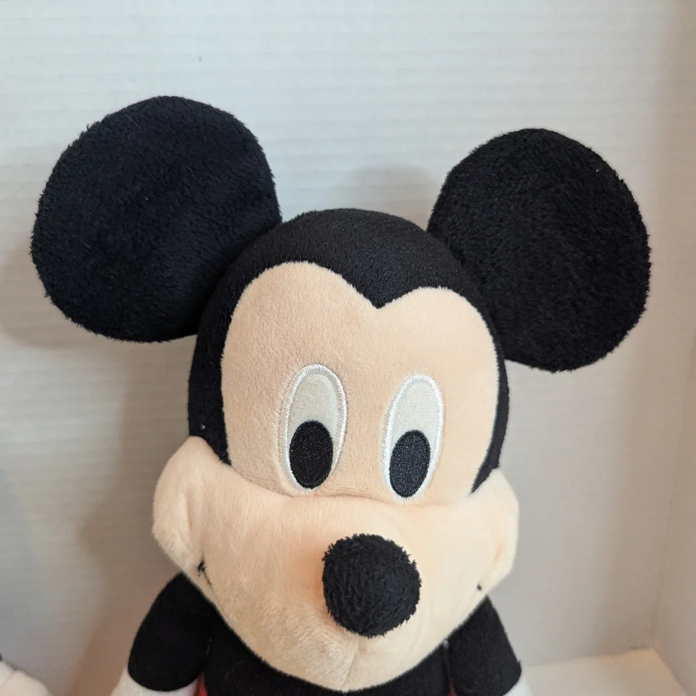 Disney Authentic Mickey Mouse And Baby Mickey Plush Toy Set